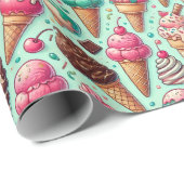 grillig ijs genot papier patroon (Rol Hoek)