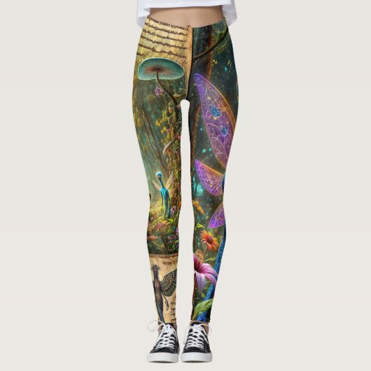 grillig junkjournaal leggings (Voorkant)