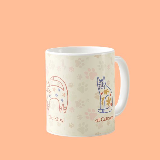 grillig kattenkunstpatroon koffiemok