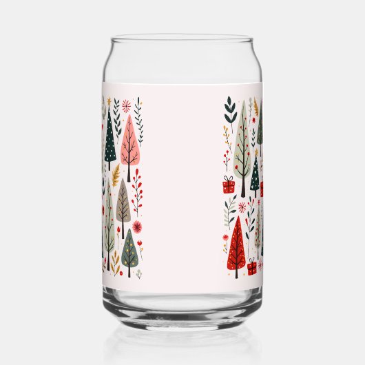 grillig kerstboombos blikvorm glas (Rechts)