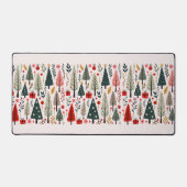 grillig kerstboombos bureaumat (Voorkant)