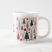 grillig kerstboombos grote koffiekop (Rechts)