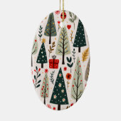 grillig kerstboombos keramisch ornament (Rechts)