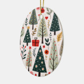 grillig kerstboombos keramisch ornament (Links)