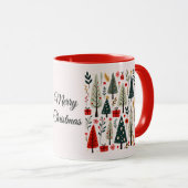 grillig kerstboombos mok (Voorkant rechts)