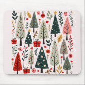 grillig kerstboombos muismat (Voorkant)