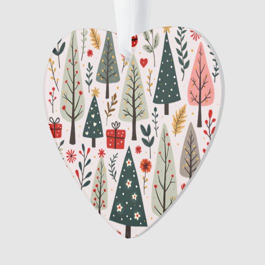 grillig kerstboombos ornament (voorkant)