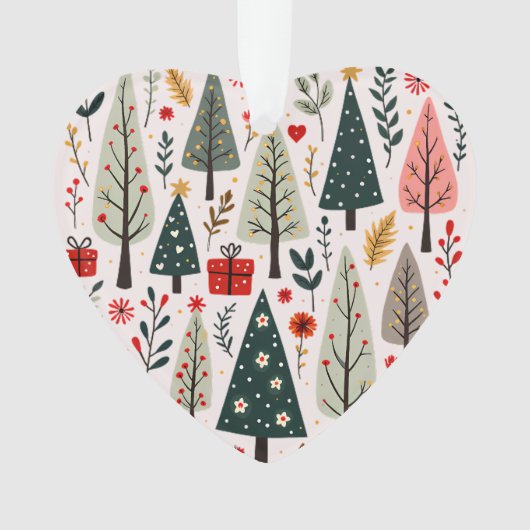 grillig kerstboombos ornament (voorkant)