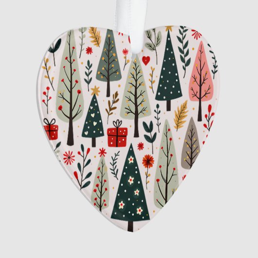 grillig kerstboombos ornament (voorkant)