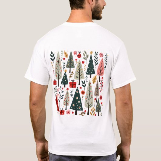 grillig kerstboombos t-shirt (Achterkant)