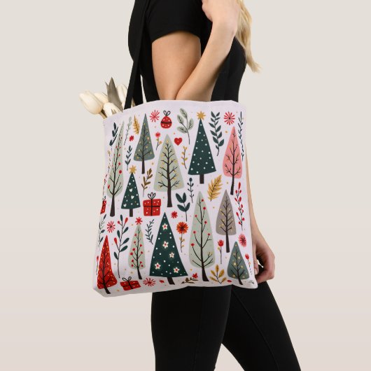 grillig kerstboombos tote bag (Dichtbij)