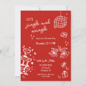 grillig kerstfeest jingle and mingle aankondiging (Voorkant)