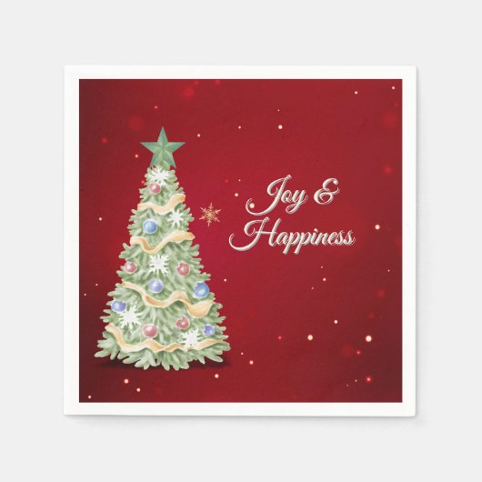 grillig kerstfeest servet (Voorkant)