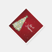 grillig kerstfeest servet (Hoek)