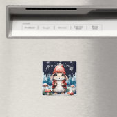 grillig kerstkonijn magneet (Insitu (Vaatwasser))