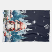 grillig kerstkonijn theedoek (Horizontaal)