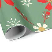 grillig kerstkous patroon cadeaupapier (Rol Hoek)