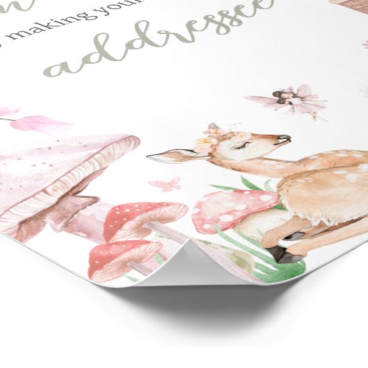 grillig klein fee-enveloppenstation poster (Hoek)