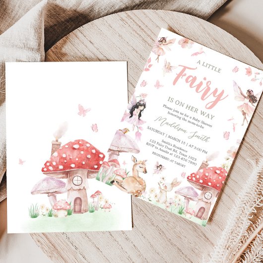 grillig klein sprookje Baby shower Kaart