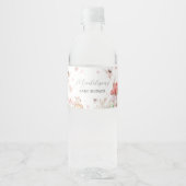 grillig klein sprookje Baby shower Waterfles Etiket (Voorkant)
