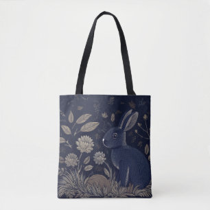 grillig konijn tote bag