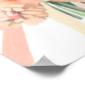 grillig koraal, attendants boeket (b) poster (Hoek)