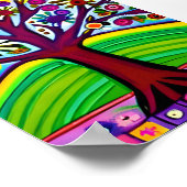 grillig kunstwerk | AI-gegenereerde kunst Poster (Hoek)