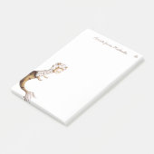 grillig lama zeemeermin dier post-it® notes (Schuin)