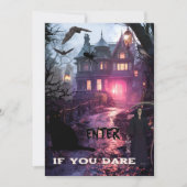 grillig leuk eng halloween feest kaart (Voorkant)