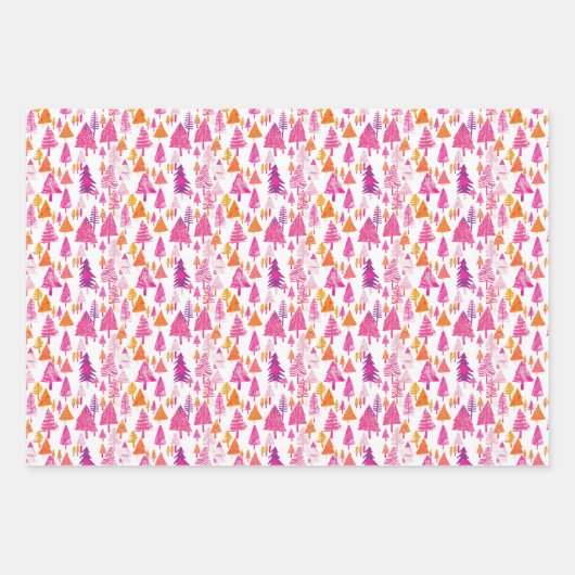 grillig met Snoep bekleed kerstboompatroon Inpakpapier Vel (Voorkant 2)