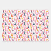 grillig met Snoep bekleed kerstboompatroon Inpakpapier Vel (Voorkant)