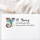 grillig monogram Y-retouradres Etiket (Insitu)