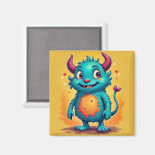 Grillig Monster Magneet (Voorkant / Achterkant)