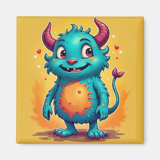 Grillig Monster Magneet (Voorkant)