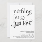 grillig niets Fancy gewoon liefde Casual bruiloft Kaart (Voorkant)