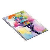 grillig notitieboek in een boomhut (Rechterzijde)