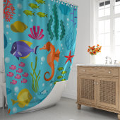 grillig oceaanleven douchegordijn