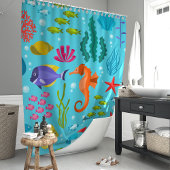 grillig oceaanleven douchegordijn