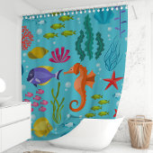 grillig oceaanleven douchegordijn