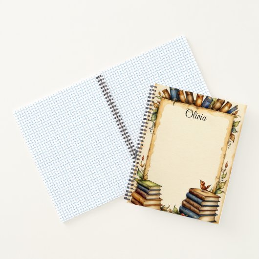 grillig ontwerp op notitieboek (Binnen)