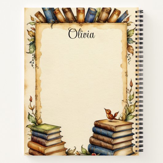 grillig ontwerp op notitieboek (Achterkant)