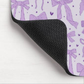 grillig Paarse strikpatroon Muismat (Hoek)