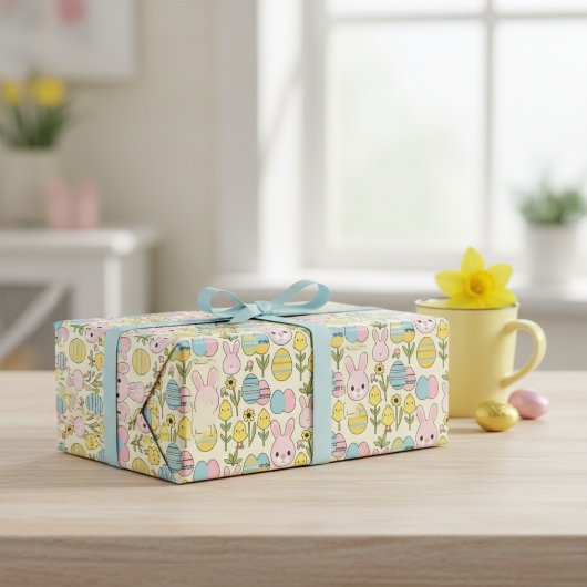 grillig paaswrachtpapier cadeaupapier