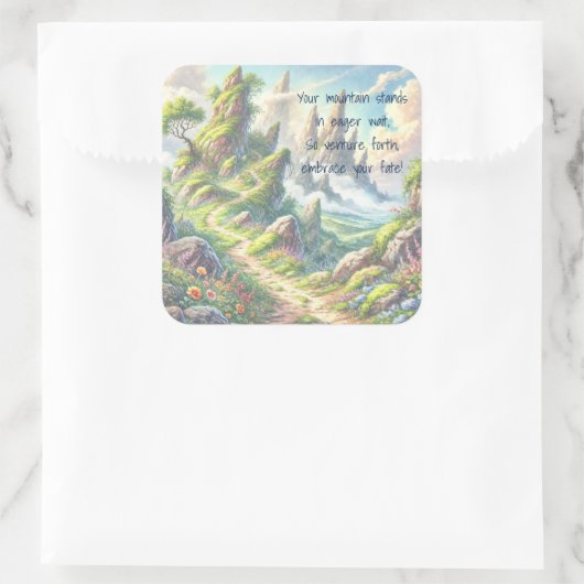 grillig pad & prijsopgave vierkante sticker (Tas)