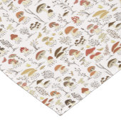 grillig paddenstoelenpatroon in het bos korte tafelloper (Hoek)