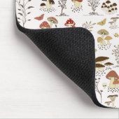 grillig paddenstoelenpatroon in het bos muismat (Hoek)