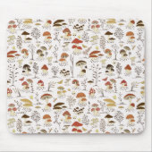 grillig paddenstoelenpatroon in het bos muismat (Voorkant)