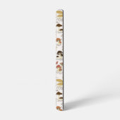 grillig paddenstoelenpatroon in het bos samsung galaxy hoesje (Linkerkant)