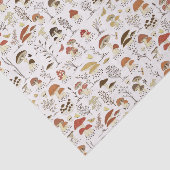 grillig paddenstoelenpatroon in het bos tissuepapier (Detail)