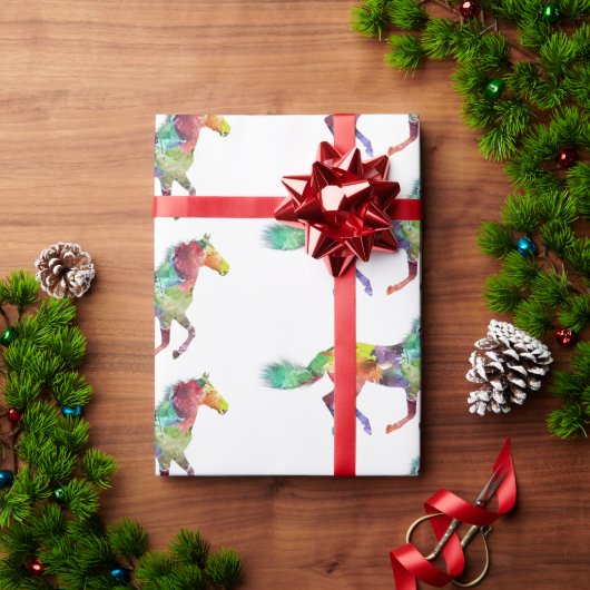 grillig papier voor het verpakken van paarden (Feestdagen Geschenken)